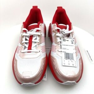 NWOB Adidas Star Wars Girls Red and White Runner K Sneakers Size 6.5